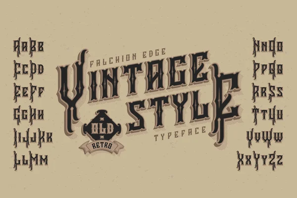 Fonte style vintage . — Image vectorielle