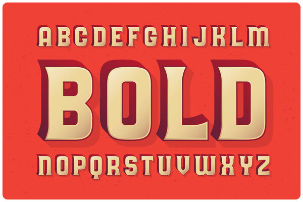 bold font typeface