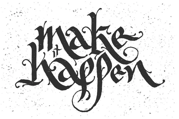 Réaliser le slogan calligraphique — Image vectorielle