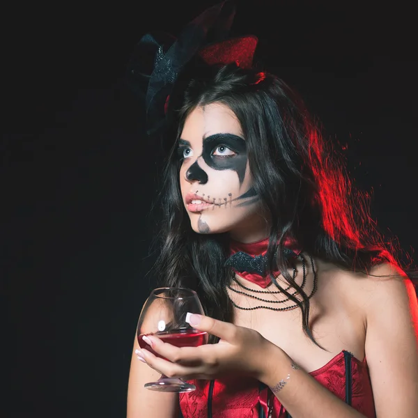Fiesta de Halloween 2016! Disfraces y maquillaje de Halloween —  Fotos de Stock
