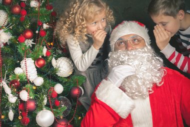Noel dilek 2016! Noel Baba ve küçük çocuklar dilek söylüyorum