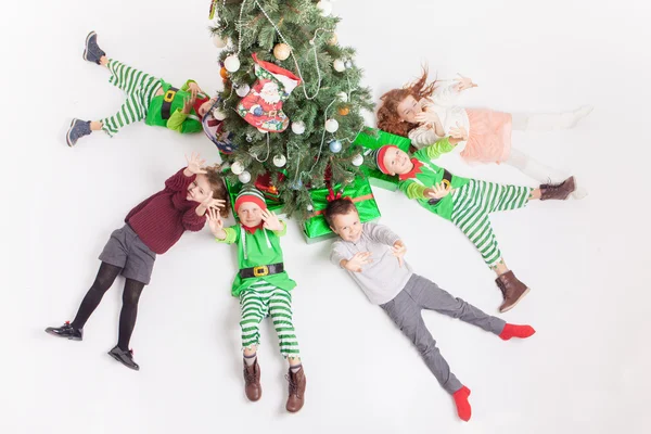 Merry Christmas 2016 gelukkige kinderen vieren — Stockfoto