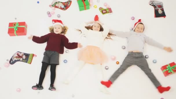 Buon Natale 2016 Venerdì nero Carini i bambini piccoli — Video Stock