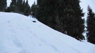 En hızlı snowboard. Aşırı snowboard binme hızlı