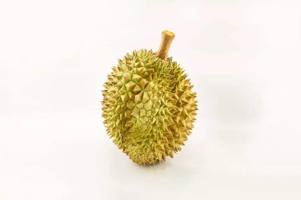 Close-up vista de durian isolado no fundo branco, rei de t — Fotografia de Stock