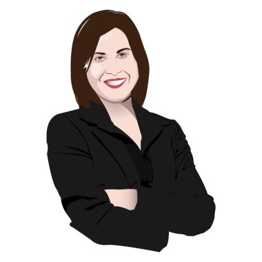 İş kadını vektör