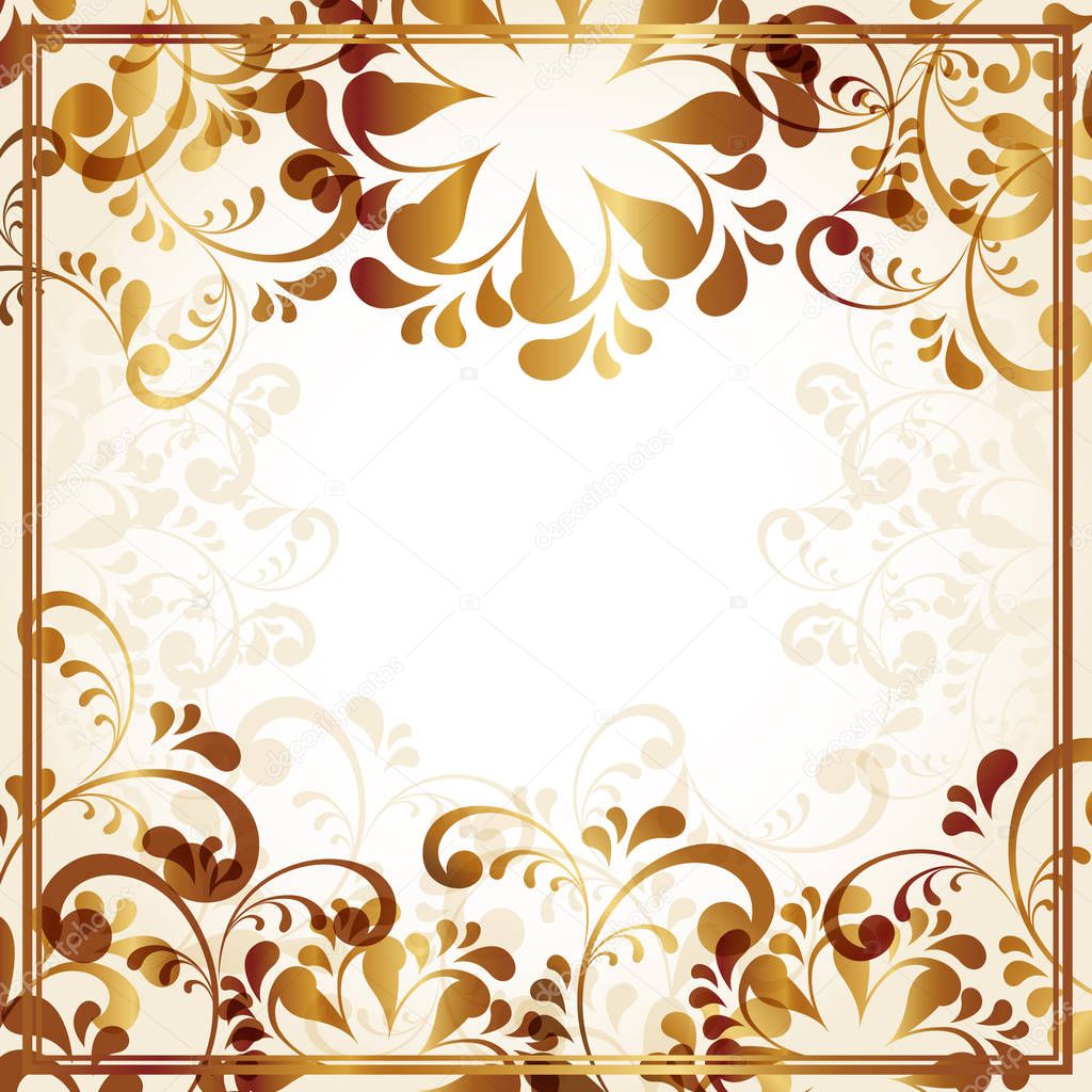 background of golden abstract