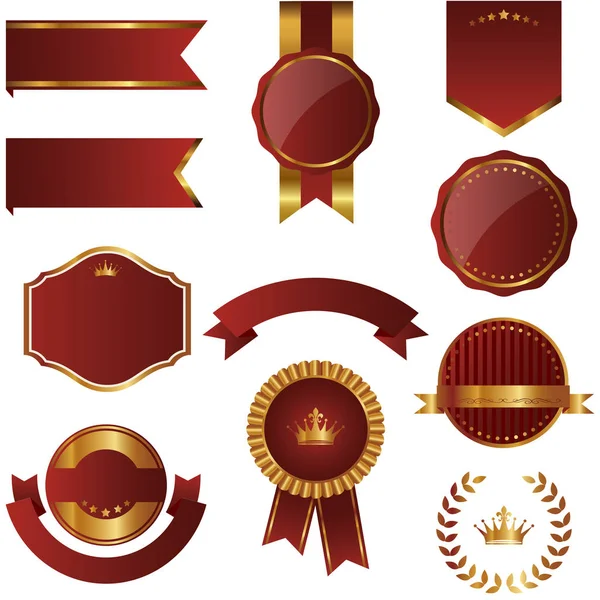 Set van emblemen — Stockvector