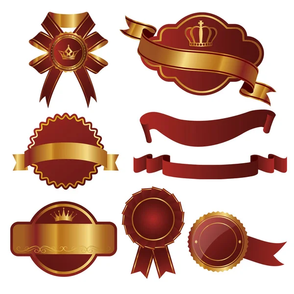 Set of emblems — Stock Vector