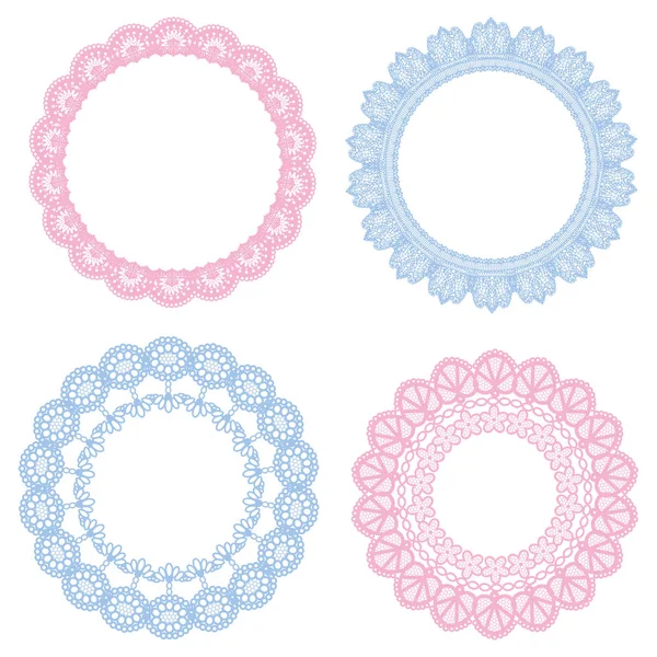 Ensemble de lacets cercles — Image vectorielle