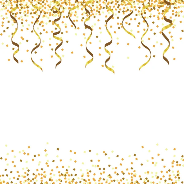 Achtergrond Van Gouden Glitter Lint — Stockvector