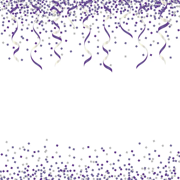Fond Paillettes Violettes Ruban — Image vectorielle