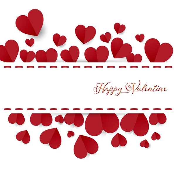 hearts background of valentine card