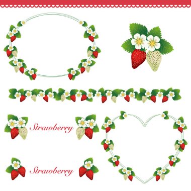 Çilek dekorasyon seti