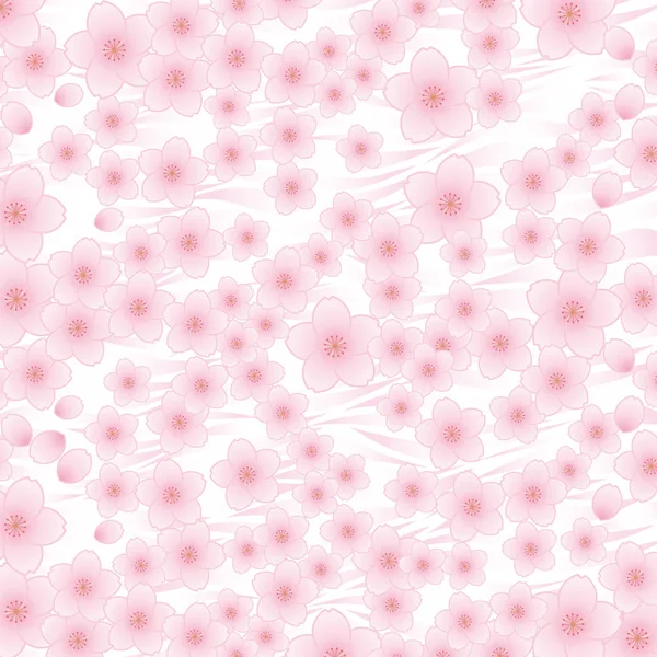 Hintergrund Illustration Von Kirschblüten — Stockvektor