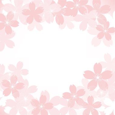 Kiraz çiçeklerinin arkaplan çizimi