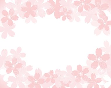 Kiraz çiçeklerinin arkaplan çizimi