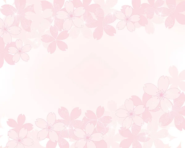 樱花的背景说明 — 图库矢量图片