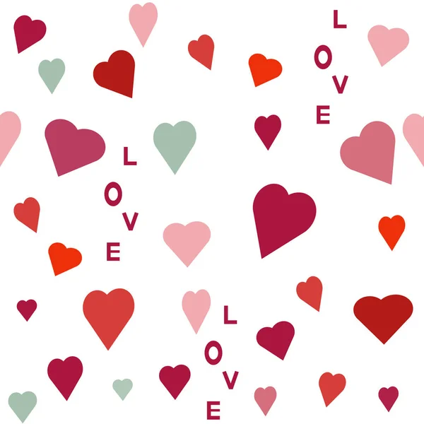 Seamless  pattern with heart. — Stock Vector