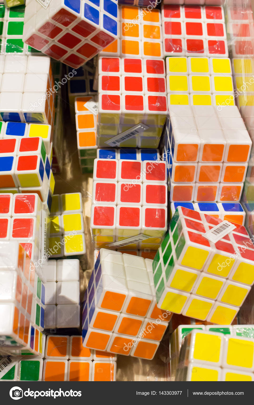 Barcelona Mount Bank ballet Rubik's Cube sold in the shop Stock Photo by ©wasnoch 143303977
