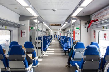 Tren Moskova Merkezi daire metro hattı (mm, Rusya, Moskova, iç) 