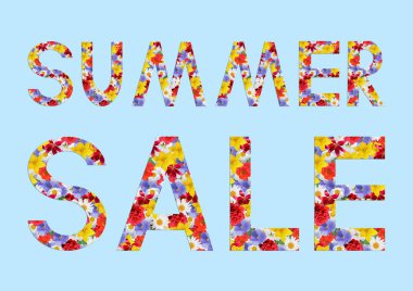 Çiçek deseni ile kolaj. Metin: yaz Satılık