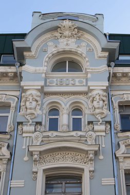 Moskova, Rusya. Butikov ve Mishin karlı evi