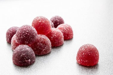 Meyve marmelat masaya yakın çekim