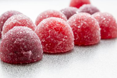 Meyve marmelat masaya yakın çekim