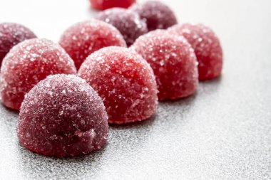 Meyve marmelat masaya yakın çekim