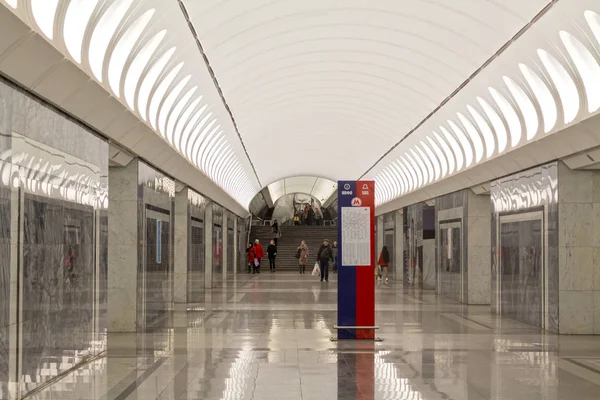 Rusia, Moscú, estación de metro Dostoievskaya en el centro de la ciudad — Foto de Stock