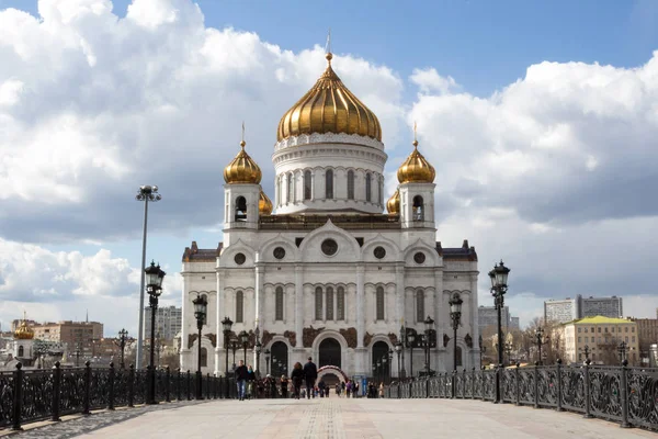 Ρωσία, Μόσχα: Τον καθεδρικό ναό του Σωτήρος Χριστού — Φωτογραφία Αρχείου