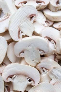 Dilimlenmiş, pişmemiş, taze beyaz petrol tam arkaplan