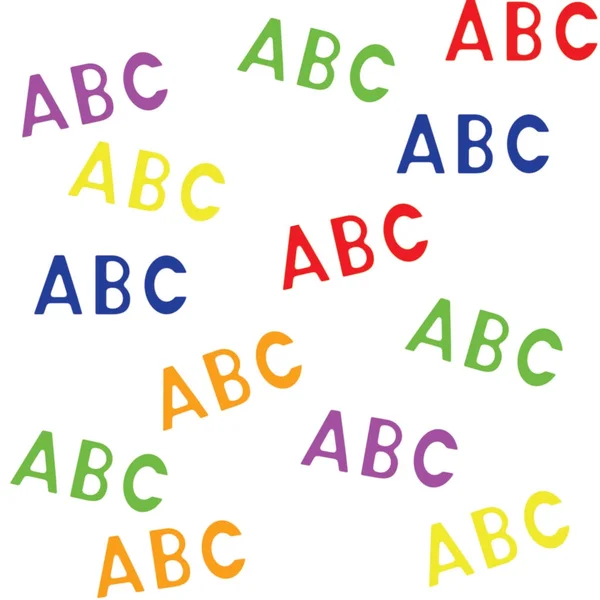 Vzor bezešvé s písmeny abc — Stock fotografie