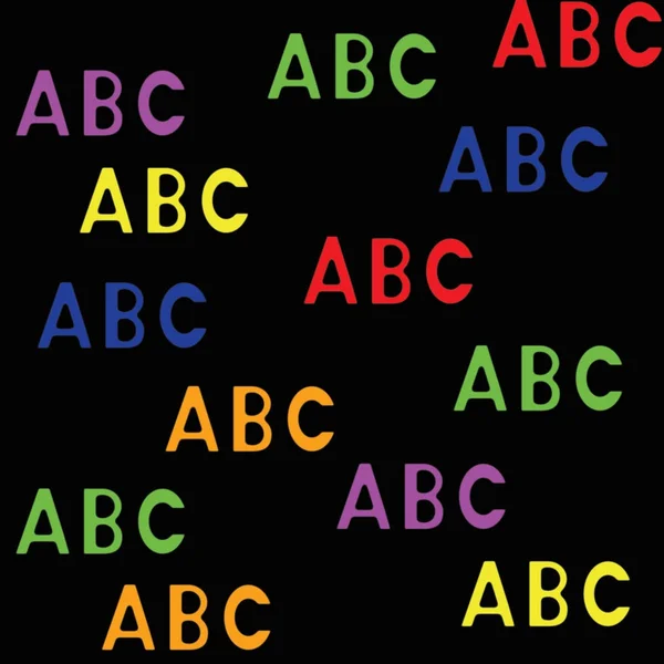 Seamless pattern with letters abc — Stock Photo, Image
