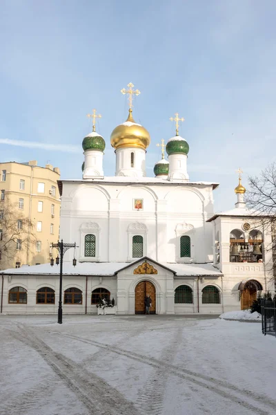 Moskova Rusya Mart 2018 Toplantı Simgesinin Vladimir Sretensky Manastırı Tanrının — Stok fotoğraf