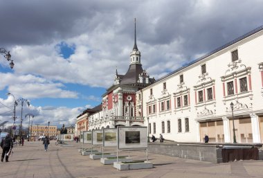 Moskova, Rusya - 27 Nisan 2018: Kazansky tren istasyonu 