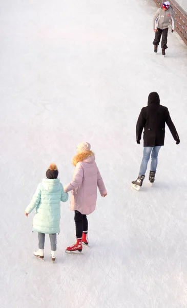 Moskova Rusya Aralık 2019 Vdnkh Parkında Paten Sahası — Stok fotoğraf