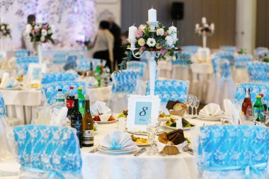 Güzel düğün restoranda yemek Hizmetleri