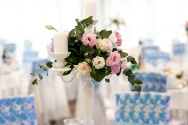 Restoran güzel çiçek dekorasyon