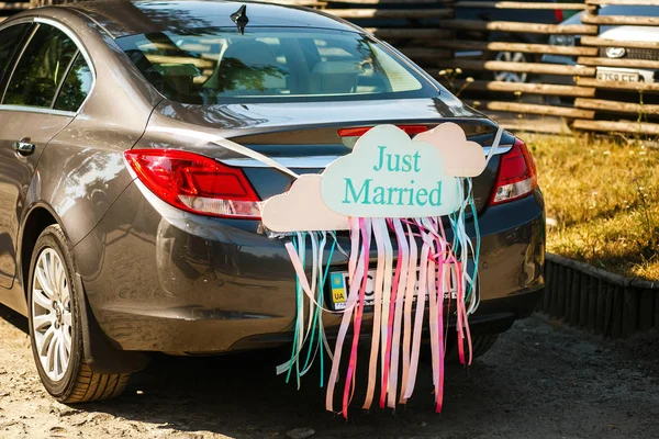 Las decoraciones de la ceremonia de boda — Foto de Stock