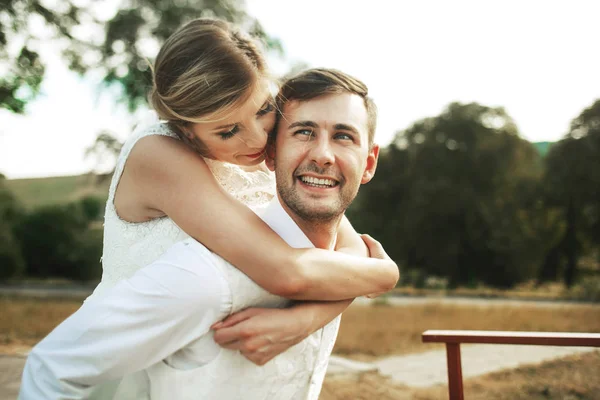 La pareja más feliz en el amor — Foto de Stock