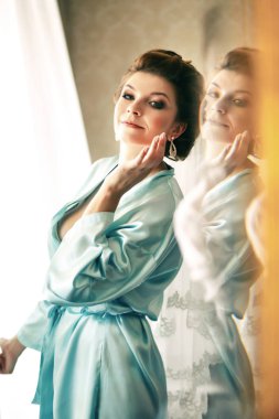 Sevimli gelin düğün üzerinde