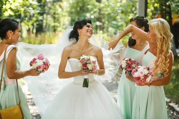 新婦付け添人の花嫁の眺め — ストック写真