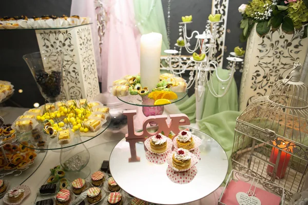 banquet table with sweets