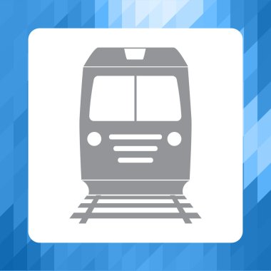 Simge tren. Hisse senedi vektör. Düz tasarım.