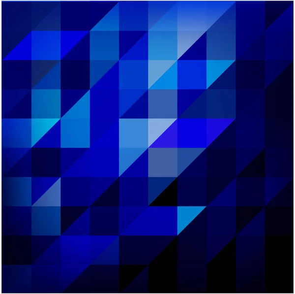 Fundo de mosaico poligonal azul brilhante, ilustração vetorial, modelos de design de negócios criativos. Contexto abstrato para design. Vetor de estoque. Projeto plano . — Vetor de Stock