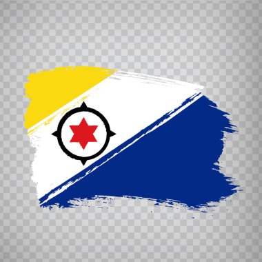 Fırça darbelerinden Bonaire bayrağı. İnternet sitenizin tasarımı, logosu, uygulaması ve Ui için şeffaf arka planda Bonaire bayrağı. Amerika. Hollanda 'da. Hisse senedi. Bölüm 10.