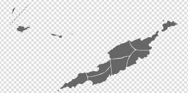 Mappa vuota di Anguilla. Mappa di alta qualità Anguilla con province su sfondo trasparente per la progettazione del tuo sito web, logo, app, UI. America Centrale. Regno Unito. EPS10 . — Vettoriale Stock