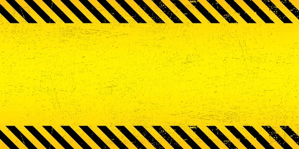 Rectángulo de rayas negras sobre fondo amarillo. Señal de advertencia en blanco. Fondo de advertencia. Plantilla. Ilustración vectorial EPS10. — Archivo Imágenes Vectoriales